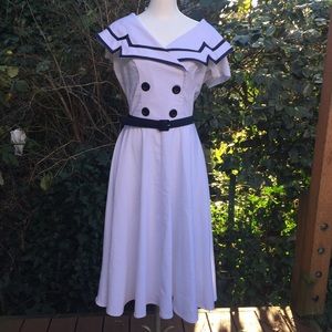 Betty page vintage sailor dress